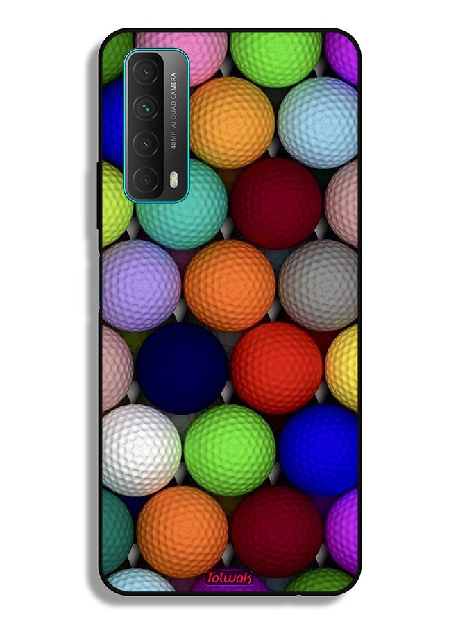 Tolwak Huawei P smart (2021) Protective Case Cover Balls Abstract Art - Image 2