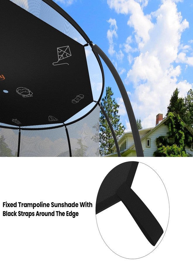 jumpfly Trampoline Shade Cover, Trampolines Cover for 14FT 8 Straight Pole Round Trampolines Sun Protection, Easy to Install,Trampoline Accessories for Backyard Playground - Image 3
