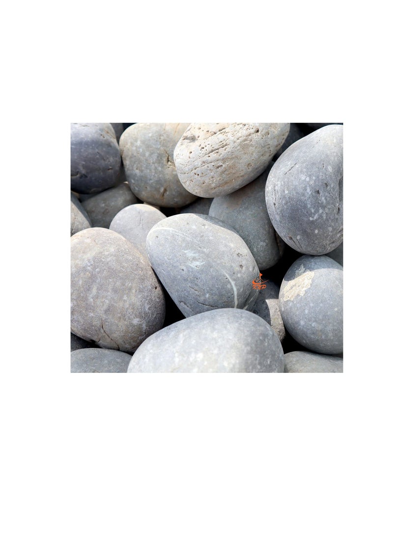 KNP Gray River Pebbles Natural Garden Material  5-8 CM 10KG - Image 2