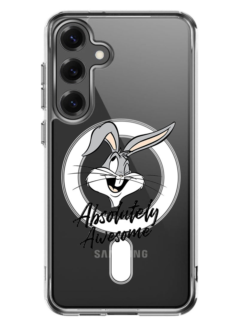 Theodor Magnetic Case for Samsung Galaxy S25 6.2-inch Compatible with MagSafe Wireless Charging, Shockproof Phone Bumper Cover Absolutely Awesome - Image 1