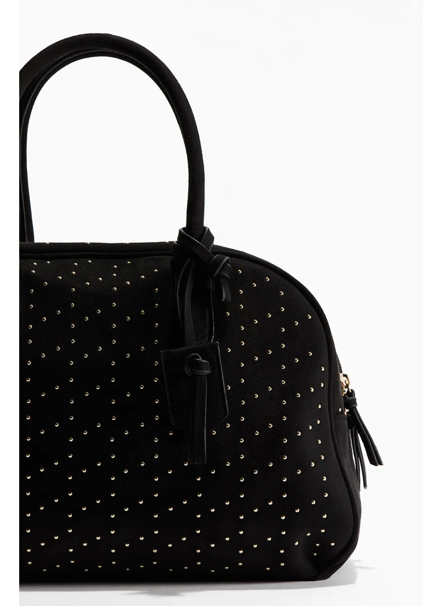 H&M Studded Bowling Bag