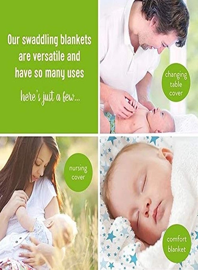 BLOCKS OF INDIA Organic Cotton Baby Muslin Cloth Hand Block Printed Swaddle - (92 x 92 Cm), Pack of 3(Blue,Green, Pink) (0-18 Months) - Image 3