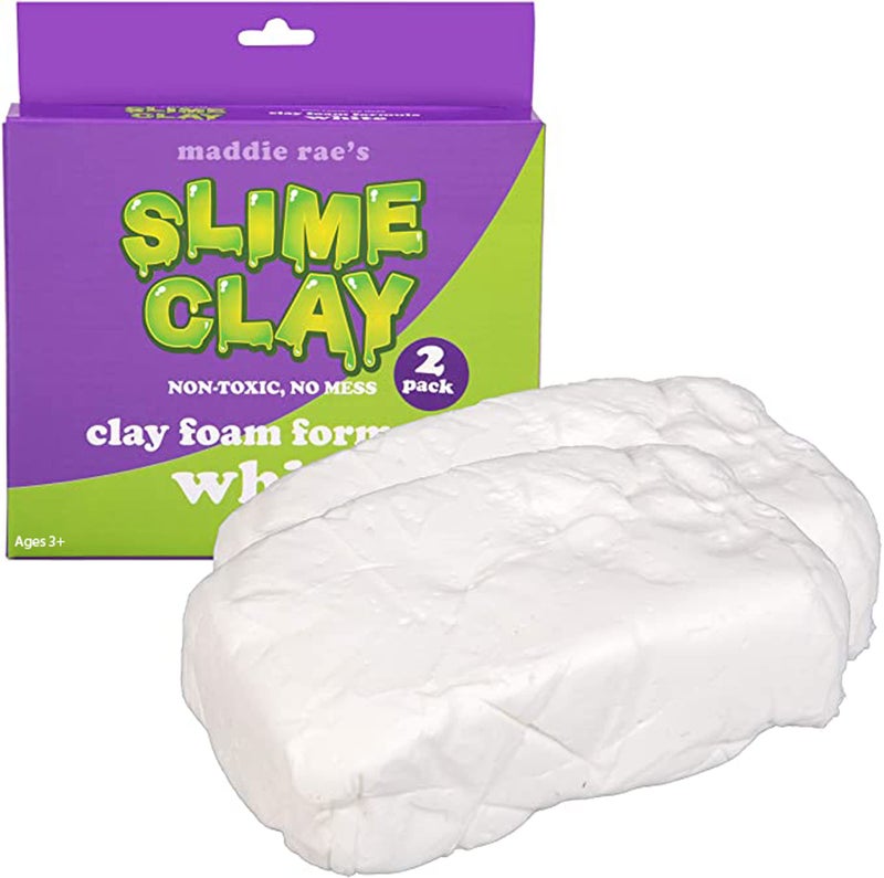 SCS Direct Maddie Rae Slime Clay (2 Pack) Non-Toxic, No Mess Clay Foam Formula for Unique Creamy Butter Effects, Great for Arts & Crafts, Slime Glue Making Supplies, School Projects, Kids Gift - Image 1