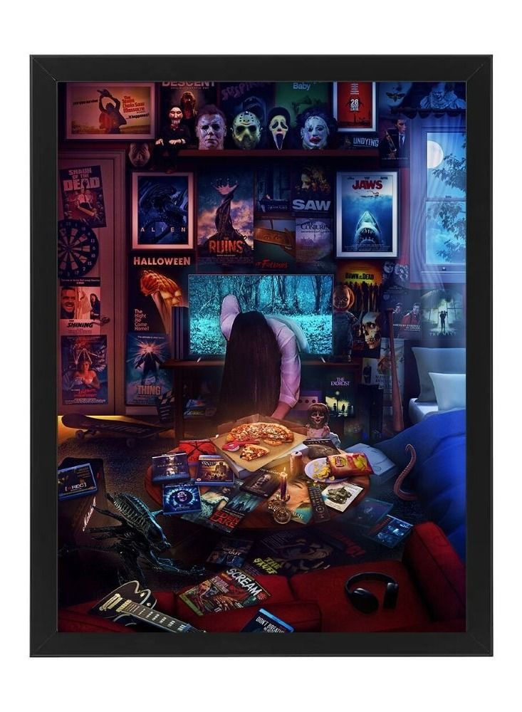 RKN Digital Wall Art Poster Frame Movie Night 30X40 cm - Image 2