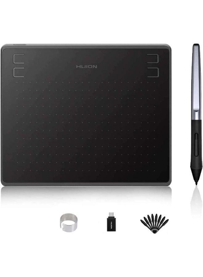 HUION HS64 Drawing Tablet Black - Image 1