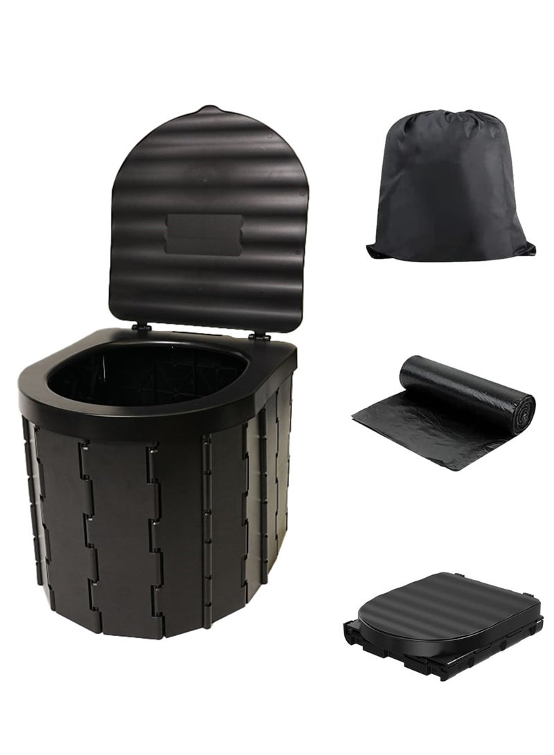 RATSAW Portable Toilet with Lid for Camping Waterproof Porta Potty Car Bucket Adults Travel Camping Hiking Boat Trips Beach - Image 1