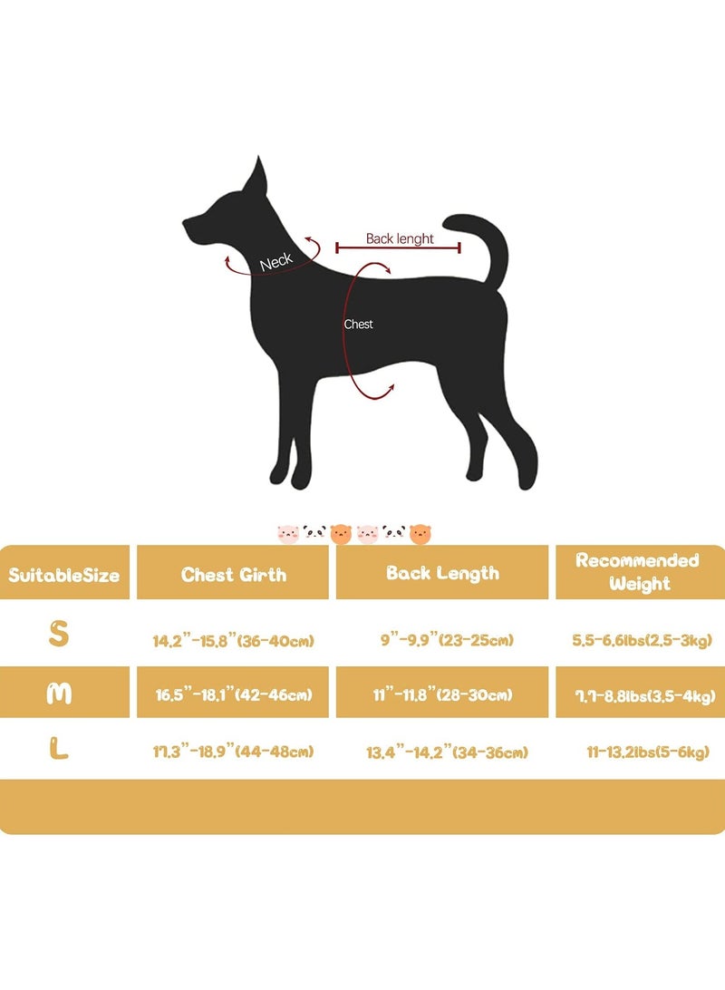 سويتر صغير للكلاب ملابس دافئة من الفرو للكلاب الصغيرة زهور صفراء سويتر شتوي للكلاب الصغيرة ملابس ناعمة قصيرة من الفرو للكلاب الصغيرة والمتوسطة (زهور صفراء) - Image 4