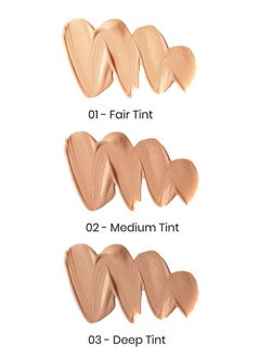 Golden Rose Radiant Tinted Moisturiser Oilfree Glowy Tinted Moisturizer Foundation Uv Spf 25 (Medium Tint)  - Image 3