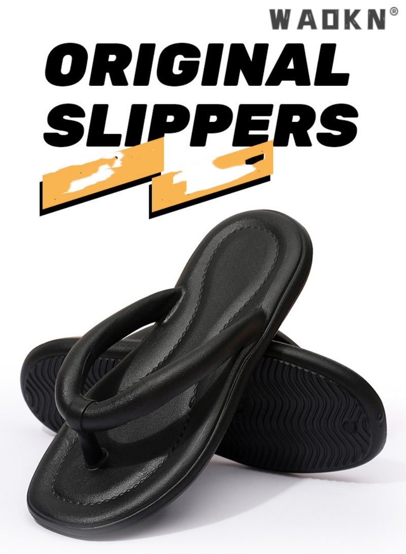 WAOKN Women/MEN Flip Flop Shower Slippers Casual Anti-Slip Flat Sandal For Indoor Or Outdoor Use ,Flip- Flops Summer Slippers, Casual Shoes, Anti-slip and odor-resistant Shoes Beach Pool Sliders Flip-flops  - Image 4