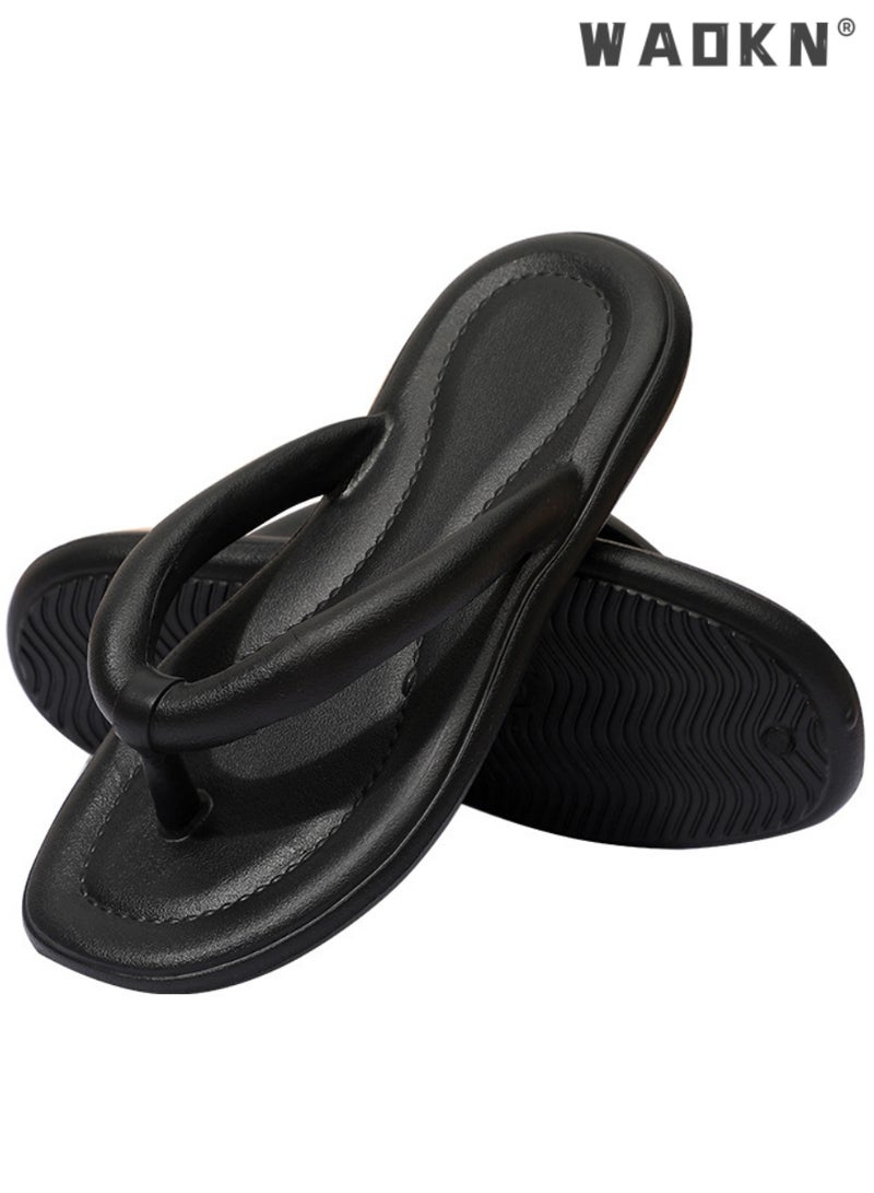 WAOKN Women/MEN Flip Flop Shower Slippers Casual Anti-Slip Flat Sandal For Indoor Or Outdoor Use ,Flip- Flops Summer Slippers, Casual Shoes, Anti-slip and odor-resistant Shoes Beach Pool Sliders Flip-flops  - Image 2