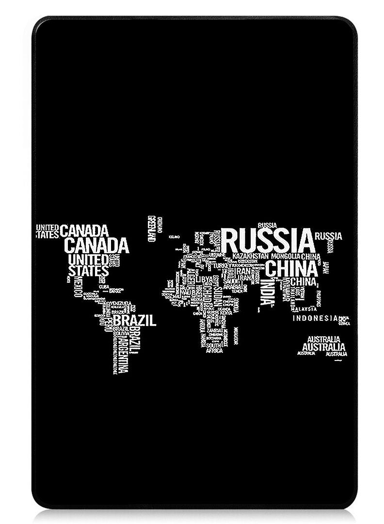 Theodor Protective Flip Case For Xiaomi Pad 7 & Xiaomi Pad 7 Pro With Trifold Stand Auto Wake Sleep Shockproof Cover - Written World Map - Image 1