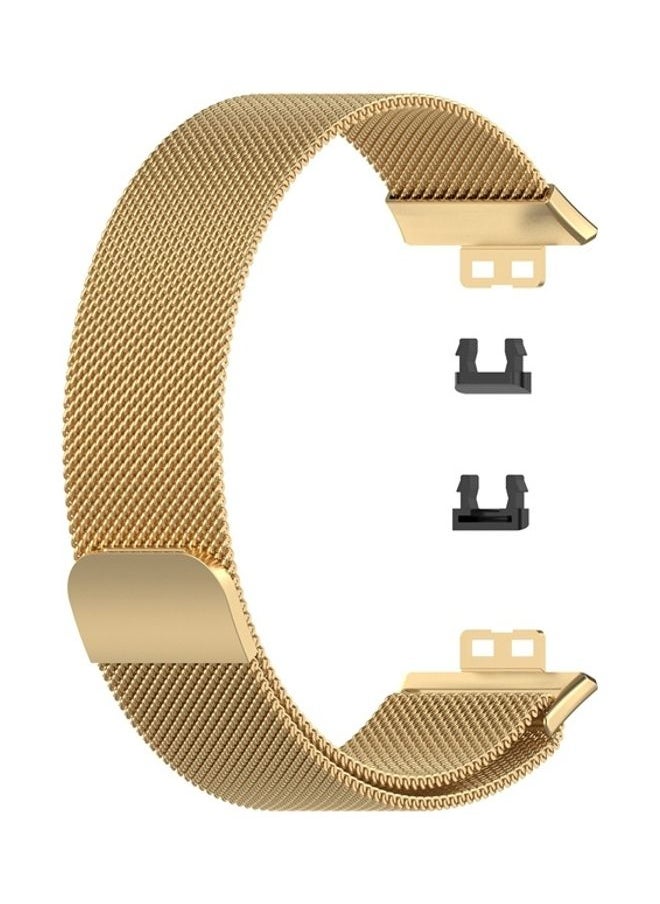 NIBEMINENT - Milanese Replacement Band For Huawei Watch Fit Gold - Image 1