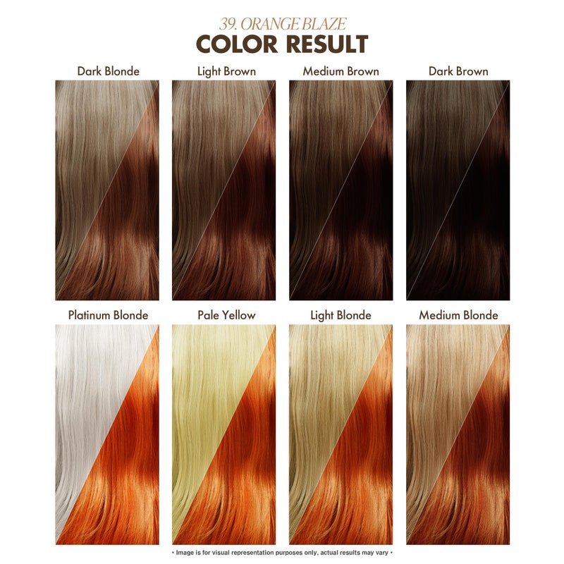 Adore Semi Permanent Hair Color (039 Orange Blaze) | Vegan & Cruelty-Free Orange Hair Dye | No Ammonia, No Peroxide, No Alcohol | 4 Fl Oz (Pack of 1) - Image 3