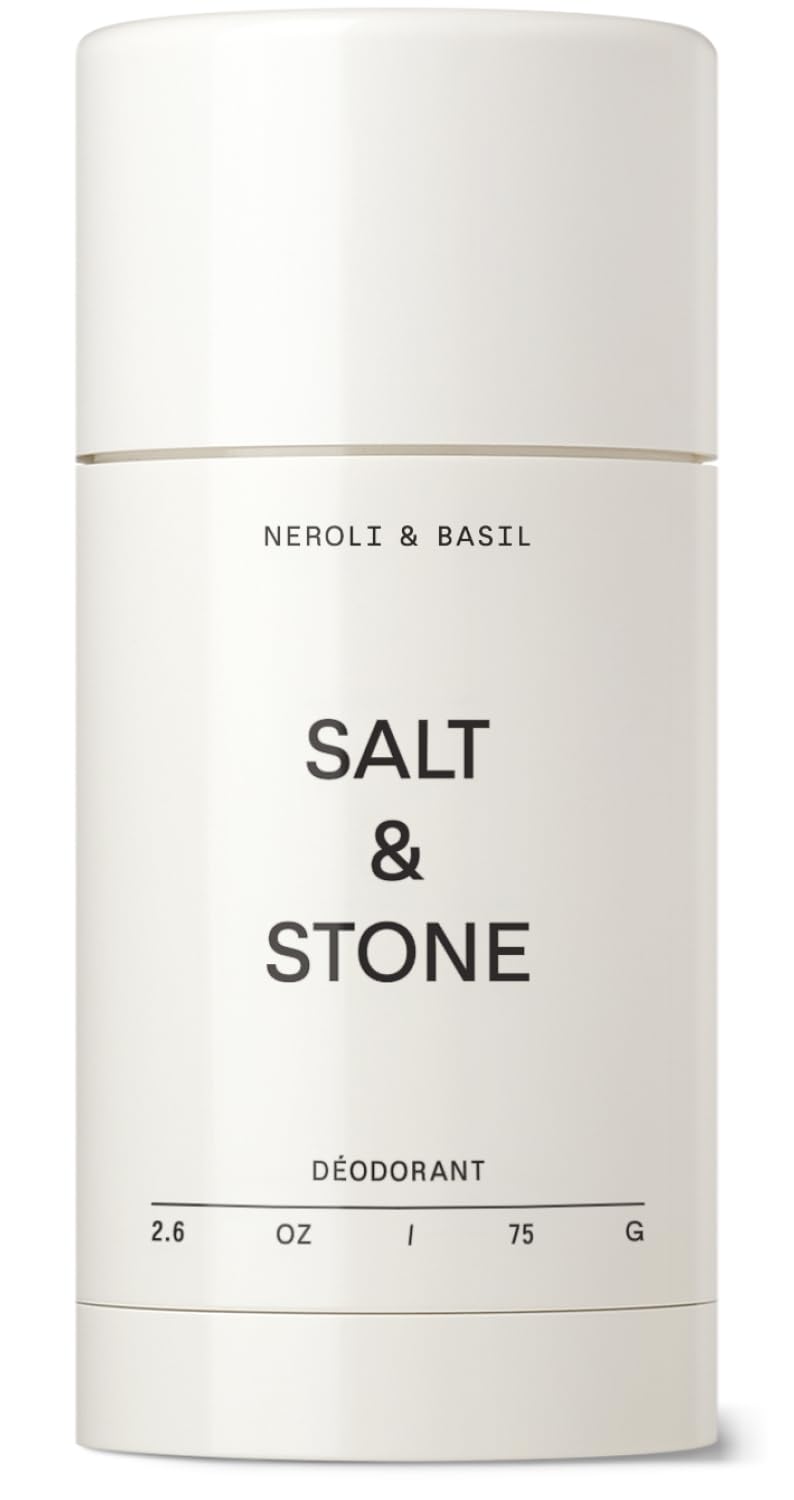 SALT & STONE Aluminum Free Deodorant | Extra Strength 48 Hour Protection for Women & Men | Made with Seaweed Extracts, Niacinamide & Prebiotics (Neroli & Basil) - Image 1