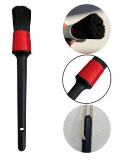 Generic 5 Pieces Car Detailing Brush Kit for Cleaning Car Interior Exterior , Vehicles Wheels Leather Engine Dashboard Engine , Interior, Emblems , Air Vents , Car - Black Red  - Image 2