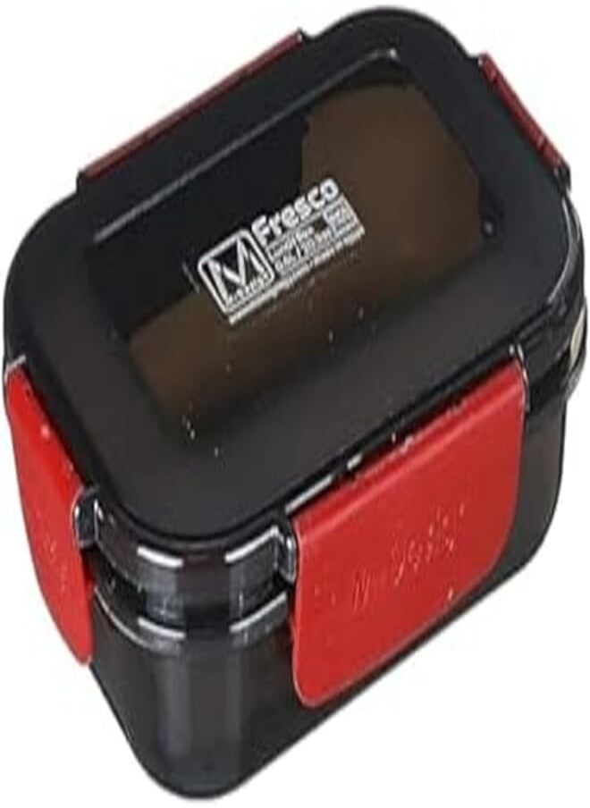 m-design - M design lunch box, 600 ml - black and red - Image 1