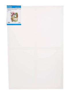 Maxi 1-Piece Stretched Painting Canvas Board 60X90cm Size White  - Image 1