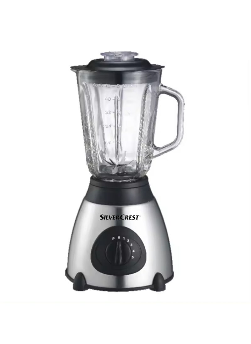 SILVER CREST - 2 In 1 Blender And Ice Crusher Stainless Steel Grinder, Electric Chopper 2 Speeds With Pulse 1.25L Capacity Superpower 2600W Juicer Mixer Overheat Protection Smoothie Maker SC-66 Coffee Grinder - Image 1