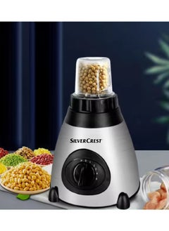 SILVER CREST 2 In 1 Blender And Ice Crusher Stainless Steel Grinder, Electric Chopper 2 Speeds With Pulse 1.25L Capacity Superpower 2600W Juicer Mixer Overheat Protection Smoothie Maker SC-66 Coffee Grinder  - Image 5