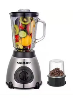 SILVER CREST 2 In 1 Blender And Ice Crusher Stainless Steel Grinder, Electric Chopper 2 Speeds With Pulse 1.25L Capacity Superpower 2600W Juicer Mixer Overheat Protection Smoothie Maker SC-66 Coffee Grinder  - Image 1