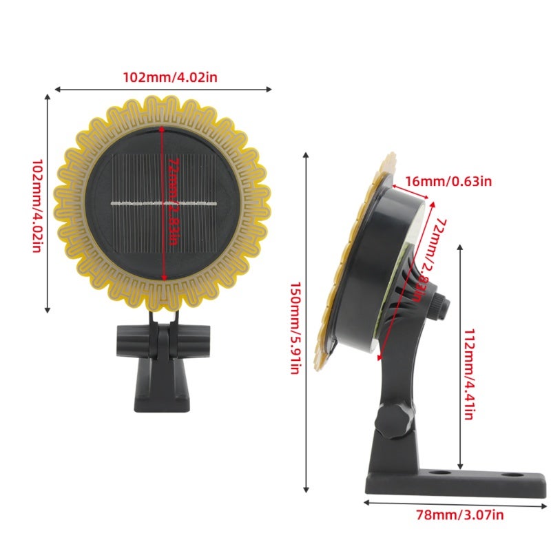 Zigbee Sensor Yellow + Black High-Precision Solar-Powered Design - Real-Time Monitoring Smart Weather Sensor for Outdoor Smart Home Garden Irrigation - Image 4