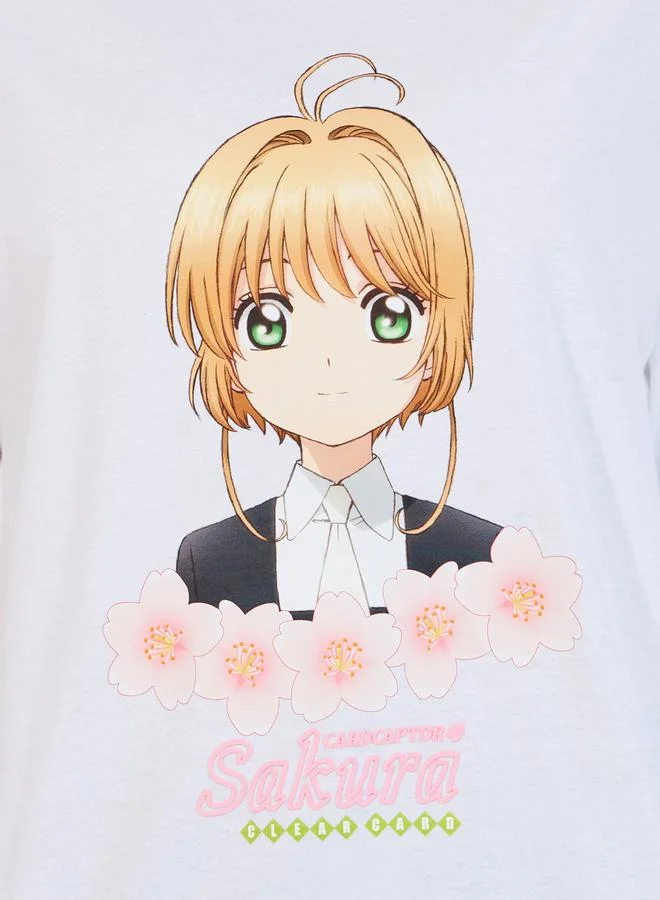 Styli Styli Tohru Honda Graphic Puff Print Oversized T-Shirt