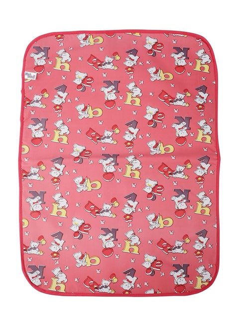 " VOIDROP Red Nappy Changing Mat/Sleeping mats/Water Proof Bed Protector with Foam Cushioned for New Born Baby 4 Sheets (0-3 Months)(Size: L-21Inchs, B-17Inchs) RED"