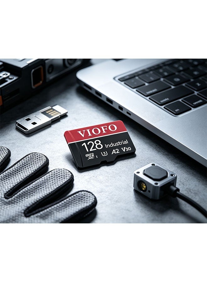 فيوفو بطاقة ميكرو سد صناعية VIOFO 128 جيجابايت، بطاقة ذاكرة عالية السرعة U3 A2 V30 مع محول، تدعم تسجيل مقاطع فيديو فائقة الدقة 4K - Image 4