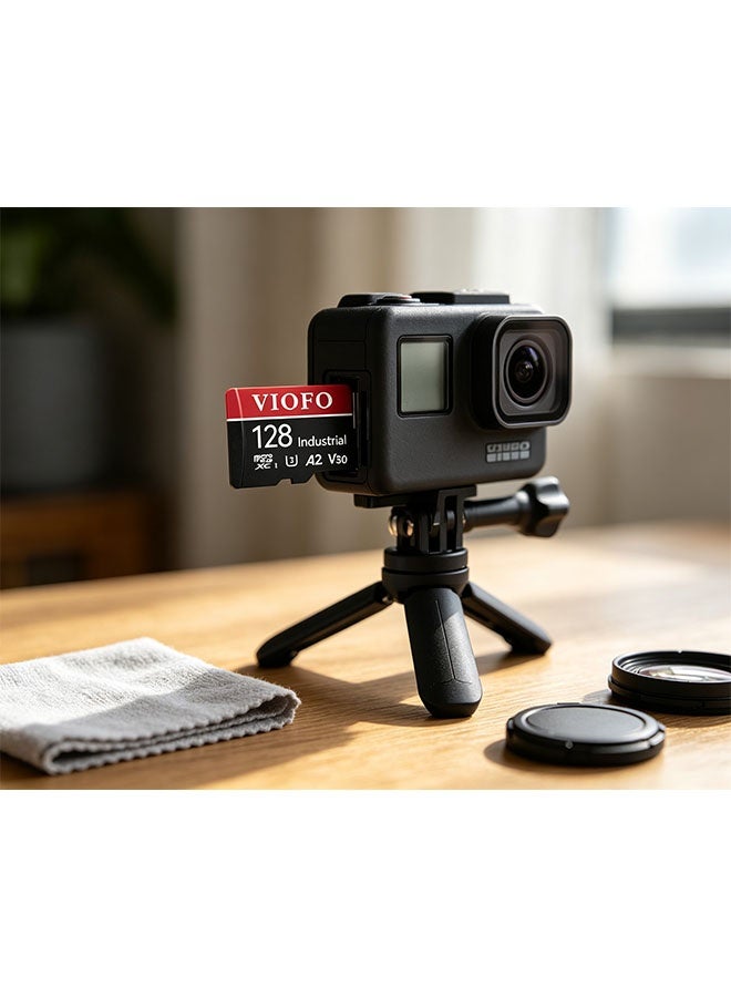 فيوفو بطاقة ميكرو سد صناعية VIOFO 128 جيجابايت، بطاقة ذاكرة عالية السرعة U3 A2 V30 مع محول، تدعم تسجيل مقاطع فيديو فائقة الدقة 4K - Image 5