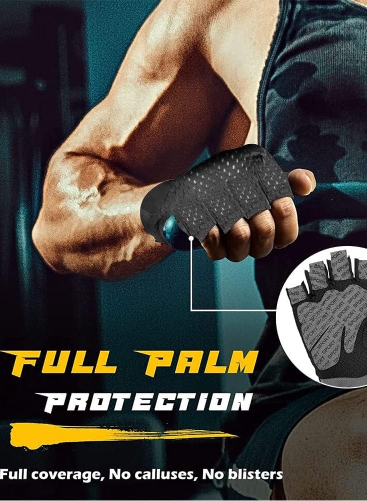 Cuken Gym Hand Gloves with Anti-Skid and Wear-Resistant, Comfortable Exercise Gloves and Breathable Gym Gloves with Velcro, Weight Lifting Gloves with Wear Easily (L) - Image 4