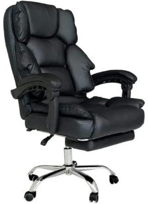 Executive Ergonomic Computer Desk Chair for Office and Gaming with headrest back comfort and lumbar support Black