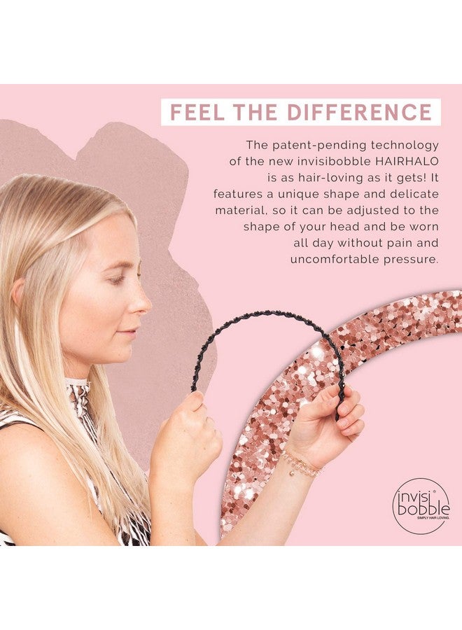 invisibobble Hairhalo The Adjustable Headband True Dark Sparkle Hairbands Made For Everyone Individually Adapted To The Shape Of The Head And Worn All Day With No Pain Or Uncomfortable Pressure - Image 4