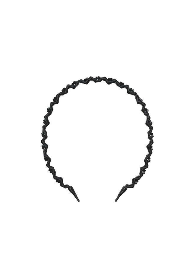 invisibobble Hairhalo The Adjustable Headband True Dark Sparkle Hairbands Made For Everyone Individually Adapted To The Shape Of The Head And Worn All Day With No Pain Or Uncomfortable Pressure - Image 2