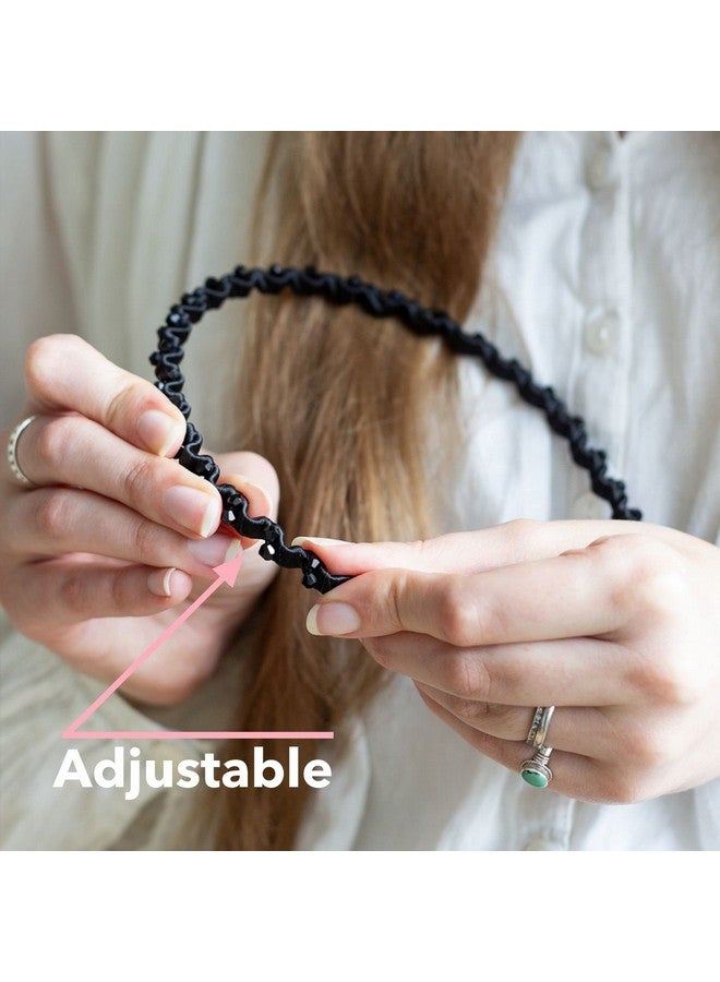 invisibobble Hairhalo The Adjustable Headband True Dark Sparkle Hairbands Made For Everyone Individually Adapted To The Shape Of The Head And Worn All Day With No Pain Or Uncomfortable Pressure - Image 3