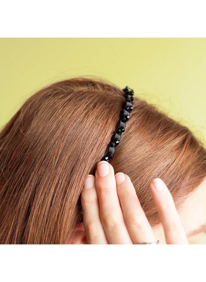 invisibobble Hairhalo The Adjustable Headband True Dark Sparkle Hairbands Made For Everyone Individually Adapted To The Shape Of The Head And Worn All Day With No Pain Or Uncomfortable Pressure - Image 5