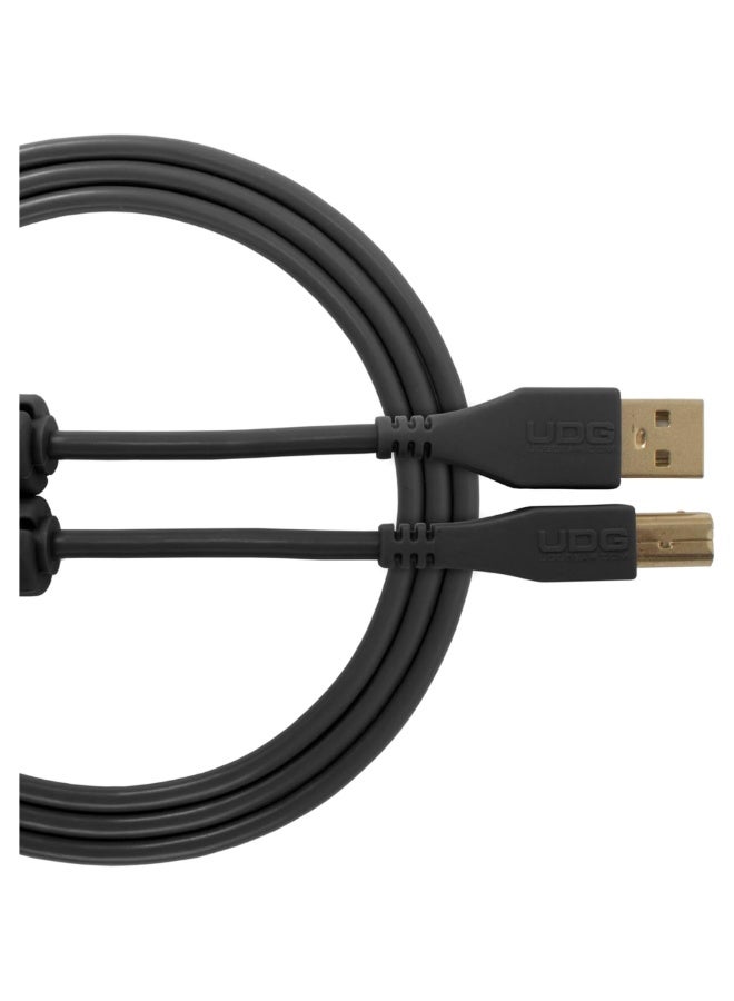 UDG Ultimate Audio Cable USB 2.0 A-B, Black, Straight, 2 m - Image 1