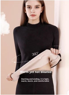 Generic Thermal Underwear for Women with Fleece Lined, Base Layer Women Cold Weather Top Bottom  - Image 3