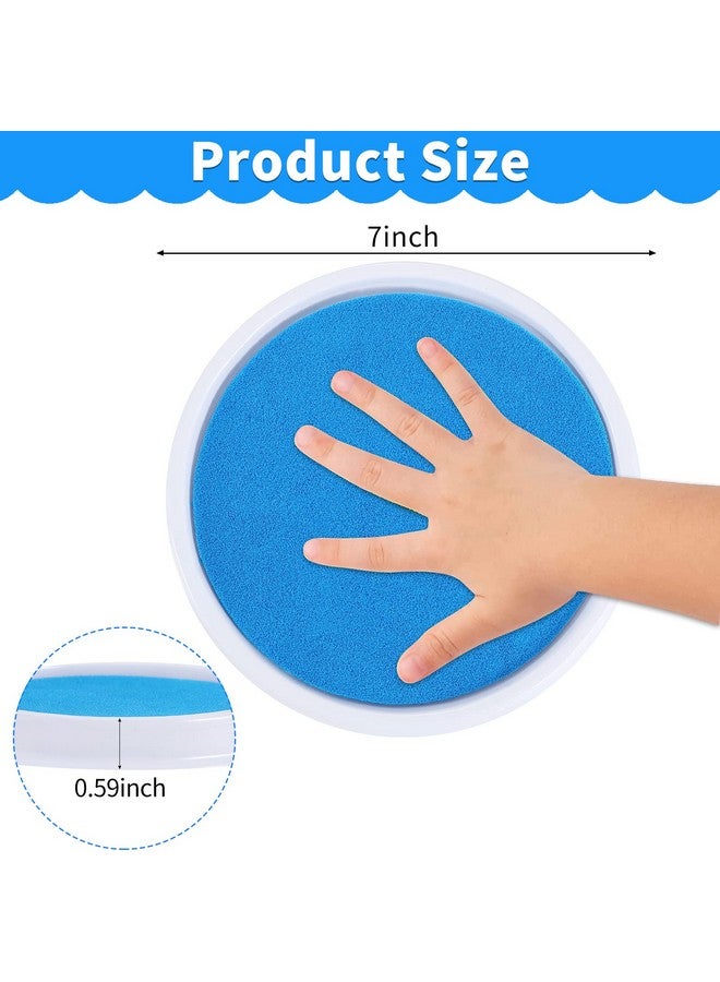 MoloTAR 8 Colors Rainbow Washable Large Ink Pads For Rubber Stamps Kids (Pack Of 8) - Image 2