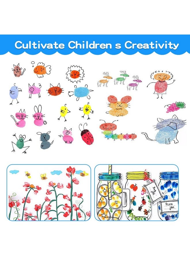MoloTAR 8 Colors Rainbow Washable Large Ink Pads For Rubber Stamps Kids (Pack Of 8) - Image 5