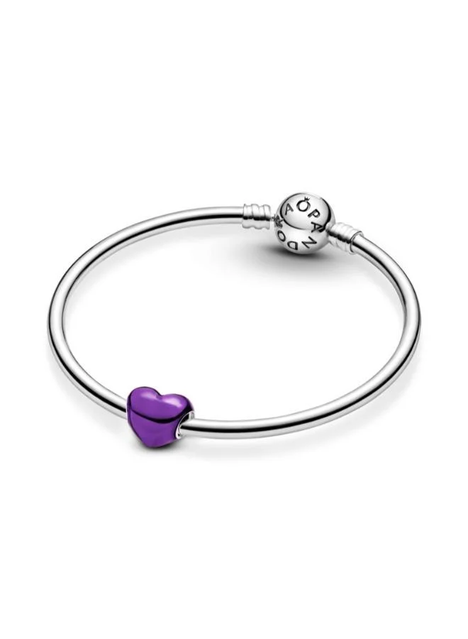 PANDORA Purple Metallic Purple Heart Charm for Women | Best Price UAE