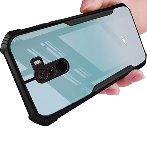 Plus Thermoplastic Polyurethane 360 Degree Protection Black Border Back Cover for Poco F1 (Black) - Image 3