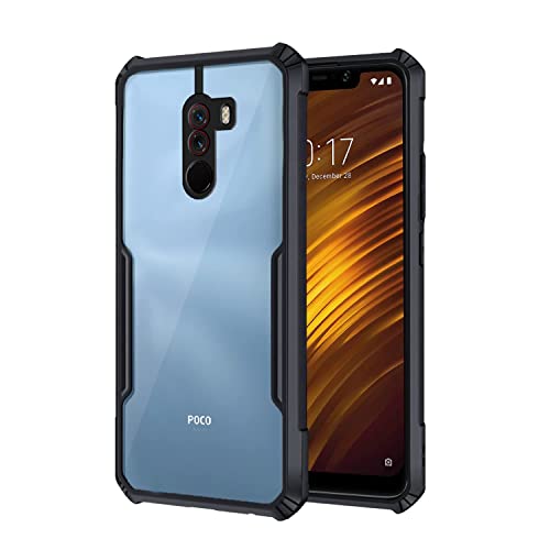 Plus Thermoplastic Polyurethane 360 Degree Protection Black Border Back Cover for Poco F1 (Black) - Image 1