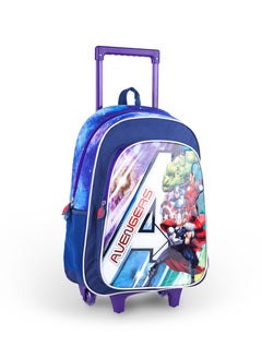 MARVEL Marvel Avengers 5 in 1 School Trolley Set with Backpack and Accessories - 18 Inch, Thermal Lunch Bag, Water Bottle, Pencil Case, and Lunch Box  - Image 2