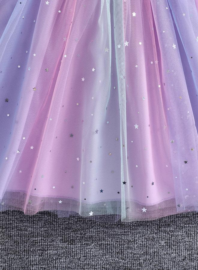 تايك تو فستان شبكي بتفاصيل كشكش وطبعة جرافيك - Image 4