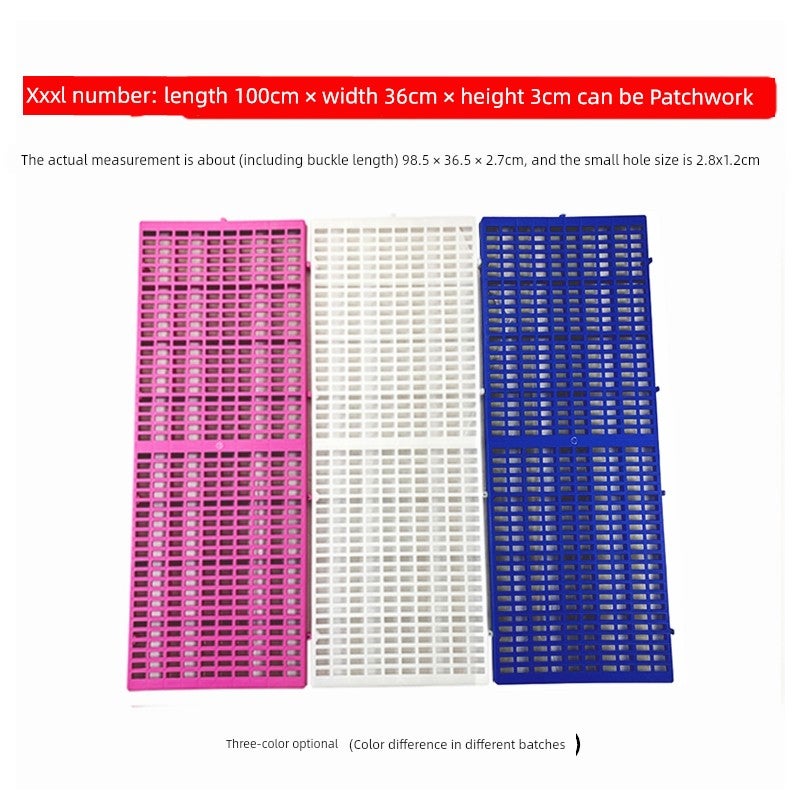 Dog cage mat Plastic floor mat Grid leaking board Pet cage mat Cat dog rabbit anti-slip mat Pad insulation - Image 4