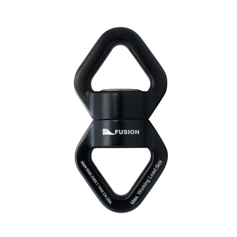 Fusion Climb Delta Swing Swivel, 36 KN Safest Rotational Device Hanging Accessory for Web Tree Swing, Therapy Swing, Aerial Dance,Aerial Yoga, Swing Spinner Hanger, Rock Climbing, Hanging Hammocks - Image 1