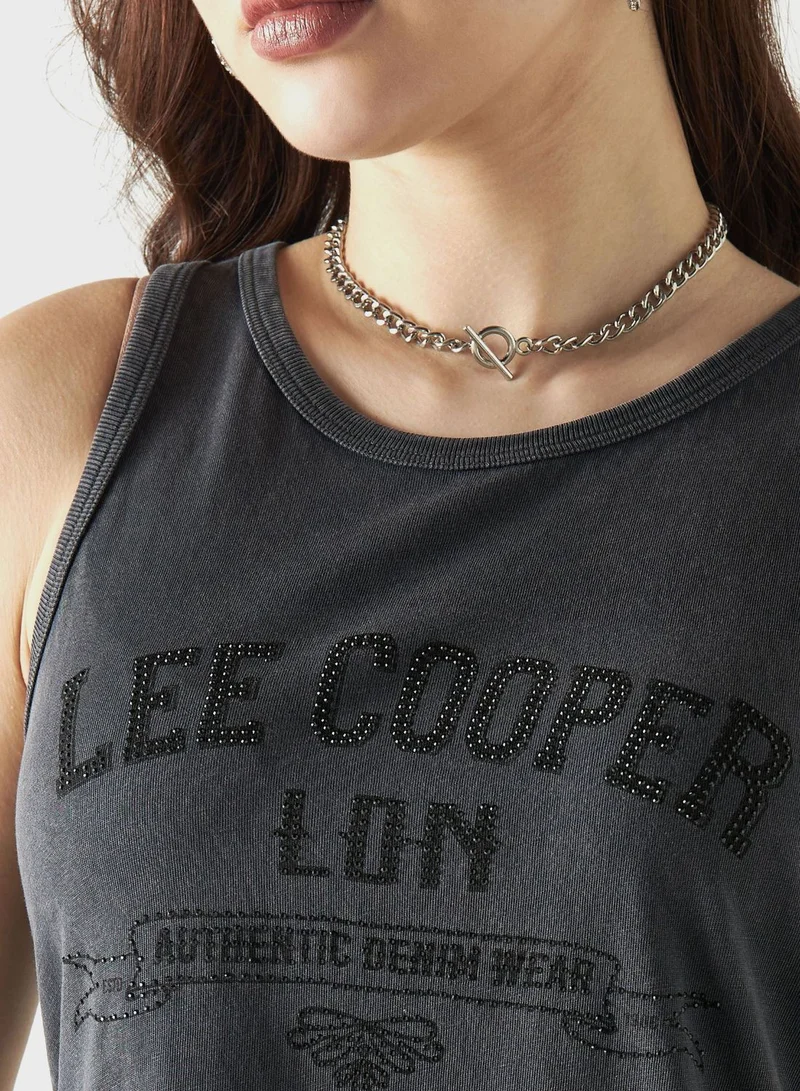Lee Cooper Logo Detail Tank Top