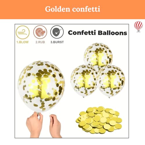 Hk Balloons 52 Pcs Yellow Happy Birthday Balloon Decoration items for Kids, Girls Adults Birthday Decoration Kit Set Backdrop Birthday Combo - Image 4