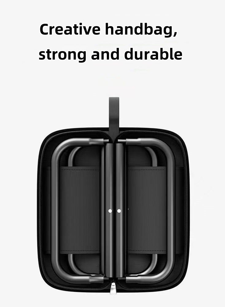 general Portable foldable outdoor camping stool 28.5cm*26.5cm*25cm black - Image 2