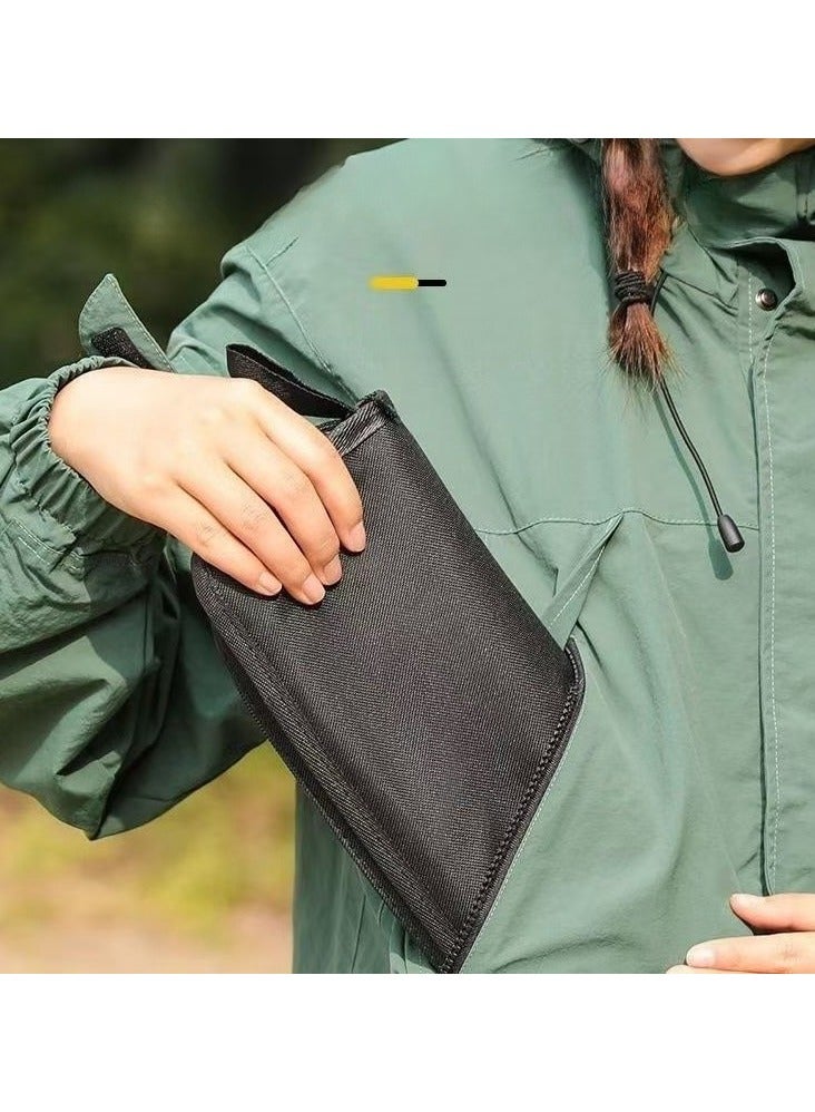 general Portable foldable outdoor camping stool 28.5cm*26.5cm*25cm black - Image 5